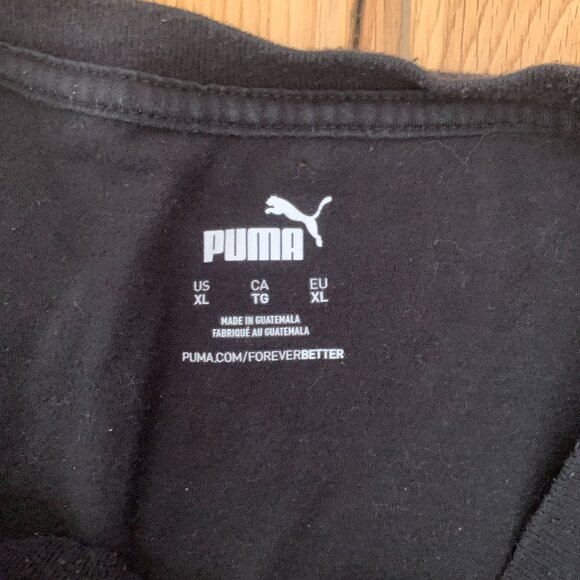 Puma Athletic Tee Powerful Lead Believe Men's XL Extra Large Black Jamaica Rasta - Picture 3 of 6